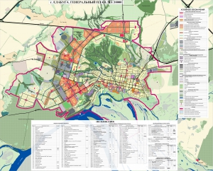 Генеральный план города Елабуга